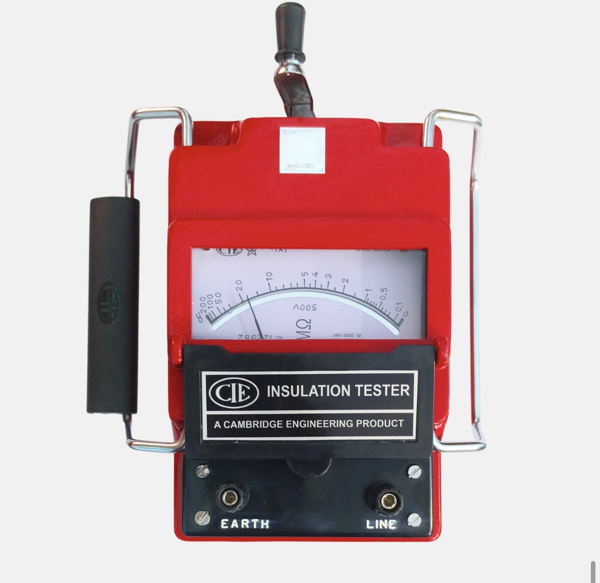 CIE/444/MR — Multirange Insulation Tester — Metal Body (Hand-Driven)