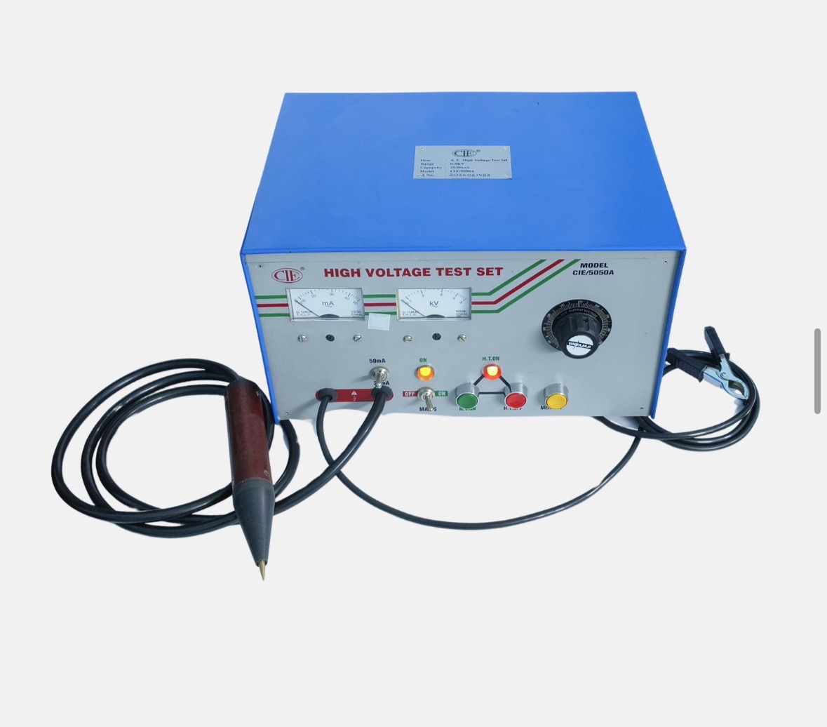 CIE/5050A — A.C. High-Voltage Test Set