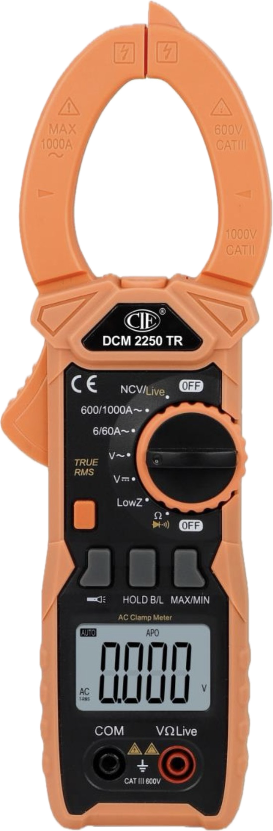DCM 2250 TR — True-RMS Clamp Meter — 1000 A AC