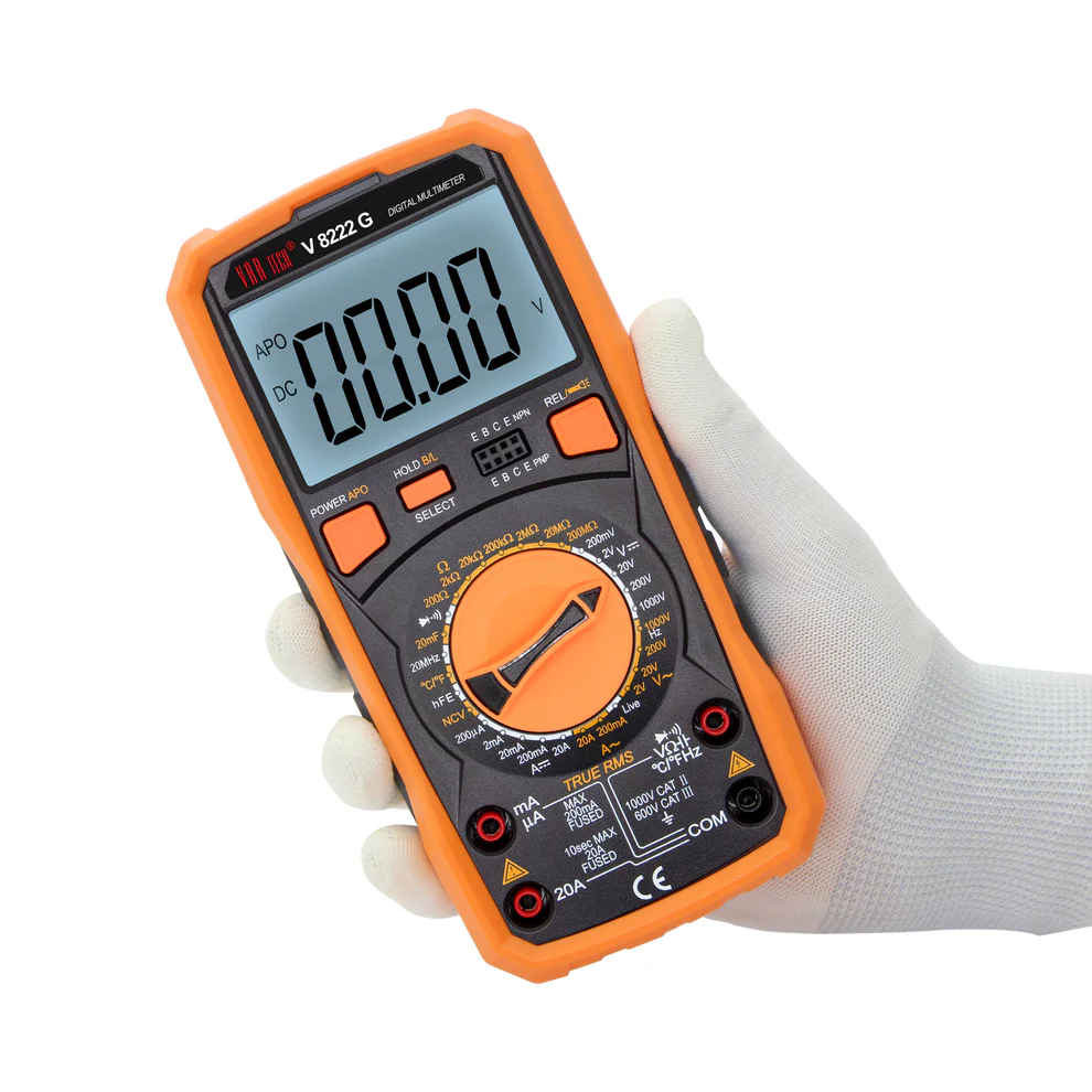 V 8222 G — Full Function Digital Multimeter True RMS 1000V AC/DC 20A